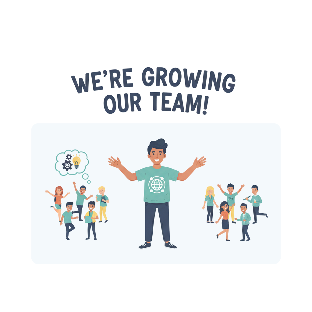 We are hiring illustration